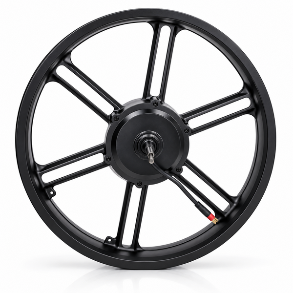 Fatbike Motor mit Hinterrad – Rotes Motorkabel rechts – V20 / V8 / C80