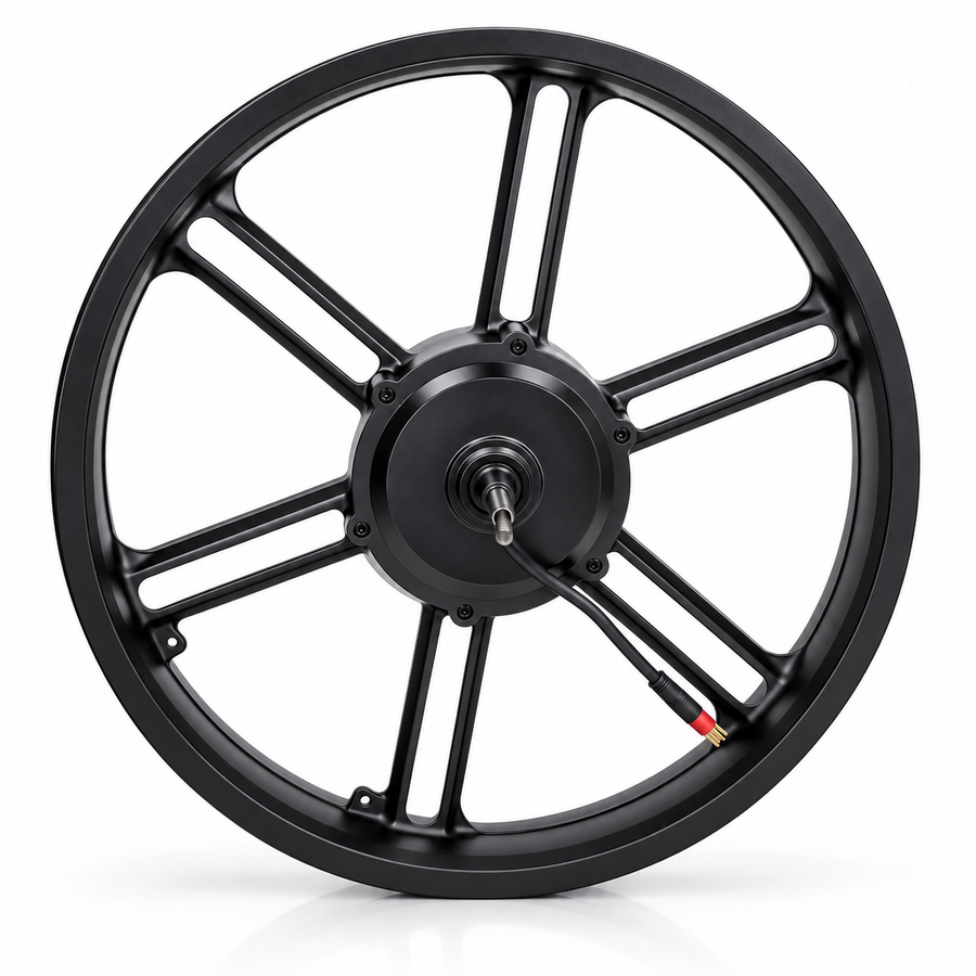 Fatbike Motor mit Hinterrad – Rotes Motorkabel rechts – V20 / V8 / C80